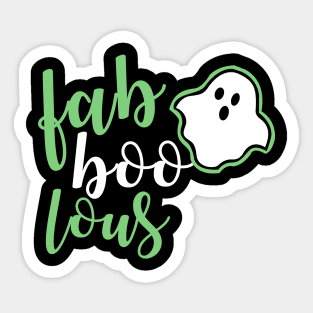 FaBoolous T-shirt For Halloween Sticker